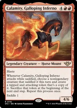 CALAMITY, GALLOPING INFERNO mtg NM-M Outlaws of Thunder Junction 1 Rare - Image 1