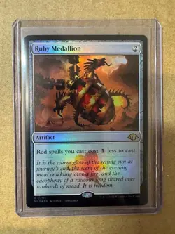 Magic The Gathering MH3 Foil Ruby Medallion #0295 - Image 1