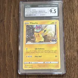 Pokemon Pikachu SWSH234 CGC Mint + SWSH BSP Pokemon Go Tins 2022 Holo - Image 1
