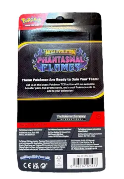*NEW* Pokemon TCG Mega Evolutions: Phantasmal Flames Blister Pack with promos - Image 2