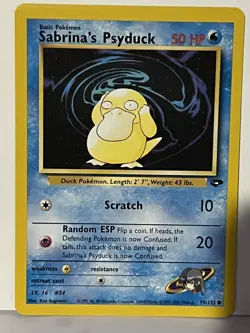 Sabrina's Psyduck 99/132 Gym Challenge NM Pokemon Fast Shipping - Image 1