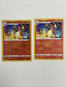 Pokemon Charizard 025/185 Cracked Ice Holo Vivid Voltage Rare NM + Charizard * - Image 1