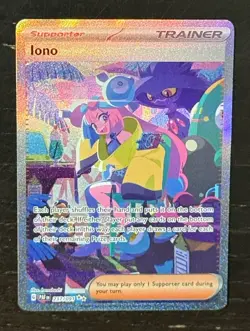 Iono - 237/091 Special Illustration Rare SV: Paldean Fates Pokemon TCG NM - Image 1