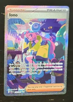 Iono - 237/091 Special Illustration Rare SV: Paldean Fates Pokemon TCG NM - Image 2