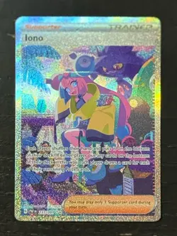 Iono - 237/091 Special Illustration Rare SV: Paldean Fates Pokemon TCG NM - Image 5