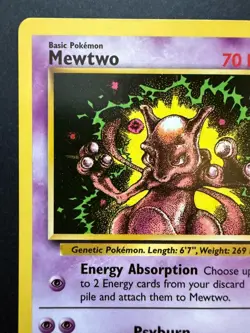 Mewtwo 1999 Pokemon Black Star Movie Promo Stamped #14 - Near Mint - Image 2