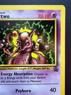 Mewtwo 1999 Pokemon Black Star Movie Promo Stamped #14 - Near Mint - Image 3