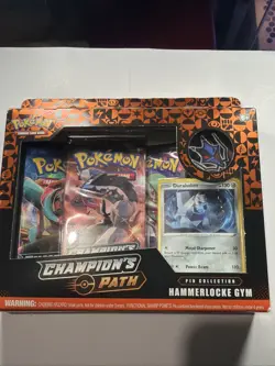 Pokemon Champion’s Path Pin Collection Hammerlocke Gym Pin Box Free Shipping - Image 1