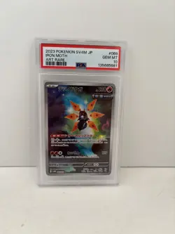 2023 Japanese Pokemon Scarlet & Violet Iron Moth Art Rare PSA 10 - Image 1