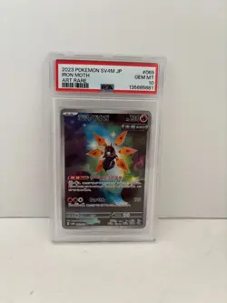 2023 Japanese Pokemon Scarlet & Violet Iron Moth Art Rare PSA 10 - Image 3