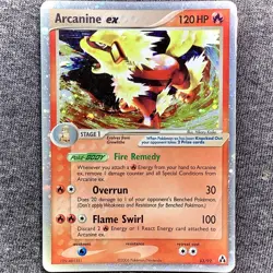 Pokemon TCG Arcanine EX 83/92 Legend Maker Holo Ultra Rare [Creased Damaged] - Image 3