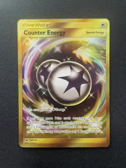 Pokemon TCG: Counter Energy 122/111 Secret Rare Sun & Moon Crimson Invasion NM - Image 1