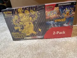 Pokemon TCG SV: Surging Sparks Costco 2 Pack ETB & Booster Bundle Factory Sealed - Image 1