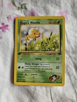 Pokemon TCG Koga’s Weedle Gym Heroes 82/132 - Image 1