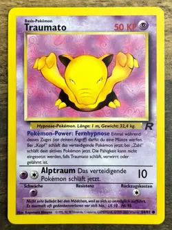 2000 Pokemon Team Rocket [GERMAN] - Drowzee [Traumato] 54/82 Common VINTAGE LP - Image 1