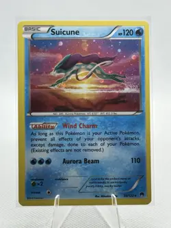Pokemon TCG Breakpoint Suicune 30/122 Cosmos Holo Rare - Image 1