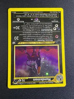 Pokemon GERMAN Houndoom (Hundemon) 8/64 Neo Revelation 1st Ed Holo LP/MP - Image 3