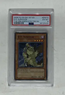 D.D. Survivor TLM-EN023 Yu-Gi-Oh! Light Play 1st Edition LP PSA 6 - Image 1