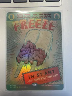 Magic The Gathering Brain Freeze Foil Secret Lair Card NM Never Played - Image 1