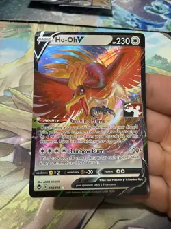 Ho-Oh V 140/195 Prize Pack Series Cards Holo Promo Pokemon Card NM - Image 1