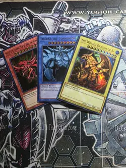 Yugioh Egyptian God Cards - Slifer, Ra & Obelisk Set - LC01 - Ultra Rare - NM - Image 1