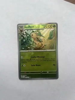 Leafeon 005/131 Poke Ball Reverse Holo Prismatic Evolutions Pokemon Card NM - Image 1