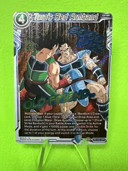 Dragon Ball Super Card Tora's Red Armband Clash of Fates SPR TB3-032 - Image 1