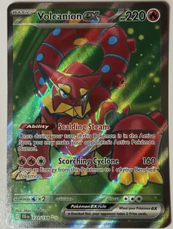 Pokemon TCG Journey Together Volcanion EX Holo Ultra Rare Card 171/159 - Image 1