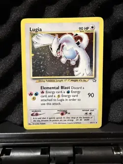 Pokemon TCG Lugia Neo Genesis Holo Rare Card 9/111 Vintage English - Image 1