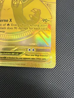 Charizard X Ex 130/094 Phantasmal Flames Mega Hyper Rare Gold Pokemon Card - Image 5