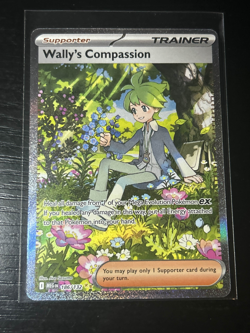 Wally’s Compassion Trainer Card 186/132 RARE Pokemon TCG Mega Evolution - Image 1