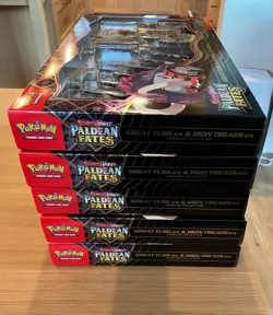 Pokemon Trading Card Games 25 Great Tusk Iron Threads ex Premium Collection 5x - Image 2