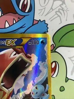 Pokemon TCG Gyarados EX 123/122 XY Breakpoint Full Art Secret Holo Rare Card LP - Image 3