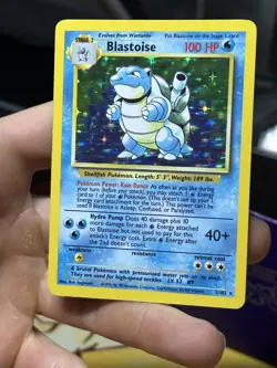 #2 Blastoise 2/102 Base Set 1999 Holo Rare WOTC Pokemon Card TCG - Image 3