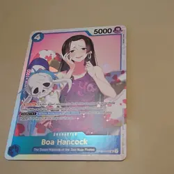 One Piece Card Game English Boa Hancock OP01-078 Romance Dawn Super Rare SR NM - Image 2