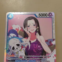 One Piece Card Game English Boa Hancock OP01-078 Romance Dawn Super Rare SR NM - Image 3