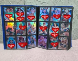Binder Komplett Waifu Card Goddess Story 360 Holo Card TCG Misty, Nami Trainer - Image 3