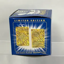 1999 Burger King Pokemon 23K Plated Gold POLIWHIRL Card Box Sealed #61 - Image 3