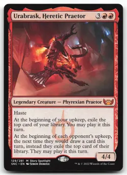 Urabrask, Heretic Praetor - 129/281 - Mythic - SNC - Magic the Gathering Card - Image 1