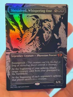 1X FOIL Sheoldred, Whispering One BORDERLESS MINT MTG Magic Multiverse Legends - Image 1