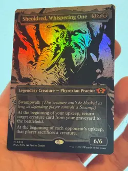 1X FOIL Sheoldred, Whispering One BORDERLESS MINT MTG Magic Multiverse Legends - Image 2