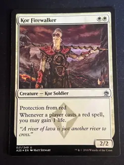 1x Foil Kor Firewalker (21) Masters 25 LP MTG Magic the Gathering x1 MKE - Image 1