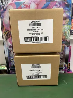 Factory Sealed X2 MAGIC THE GATHERING EDGE OF ETERNITIES COMMANDER DECK CASE - Image 1