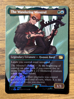 Magic MTG Final Fantasy The Wandering Minstrel #548 Surge *FOIL* Borderless Rare - Image 1