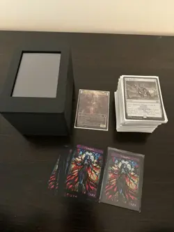 Mtg Custom Metal Commander Deck - Edgar Markov - Deck Box, Sleeves, And Tokens - Image 1