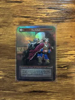 Sorcery Contested Realm - Beta - Backstab - Foil - NM - Image 1