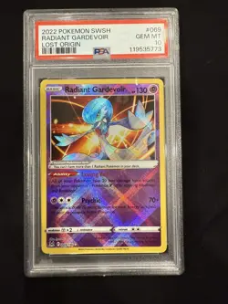 Radiant Gardevoir #069/196 Pokemon TCG 2022 SwSh11: Lost Origin PSA 10 Gem Mint - Image 1