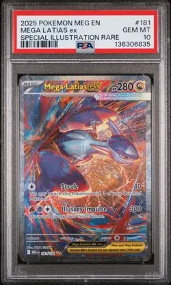2025 POKEMON SPECIAL ILLUSTRATION RARE #181 MEGA LATIAS EX PSA 10 fresh slab!! - Image 1