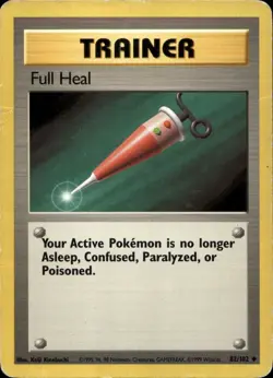 Full Heal 82/102 Uncommon Base Set WOTC Pokemon - Image 1