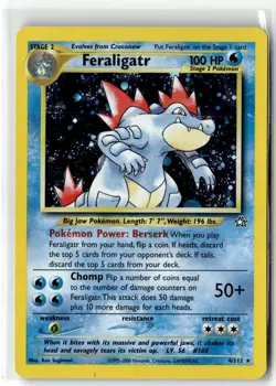 Feraligatr ⭐ 4/111 Holo Rare Neo Genesis 2000 Pokemon LP - Image 1